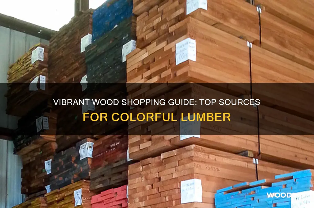 where to buy colorful wood