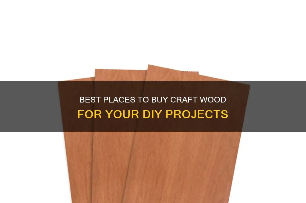 where to buy craft wood