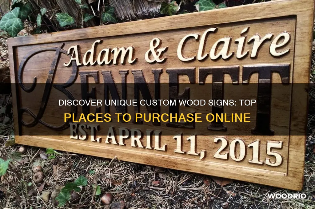 where to buy custom wood signs