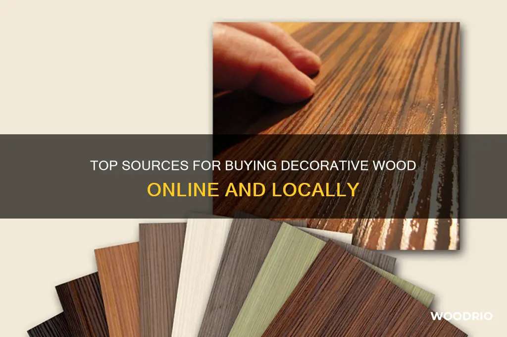 where to buy decorative wood
