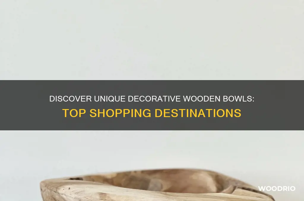 where to buy decorative wooden bowls