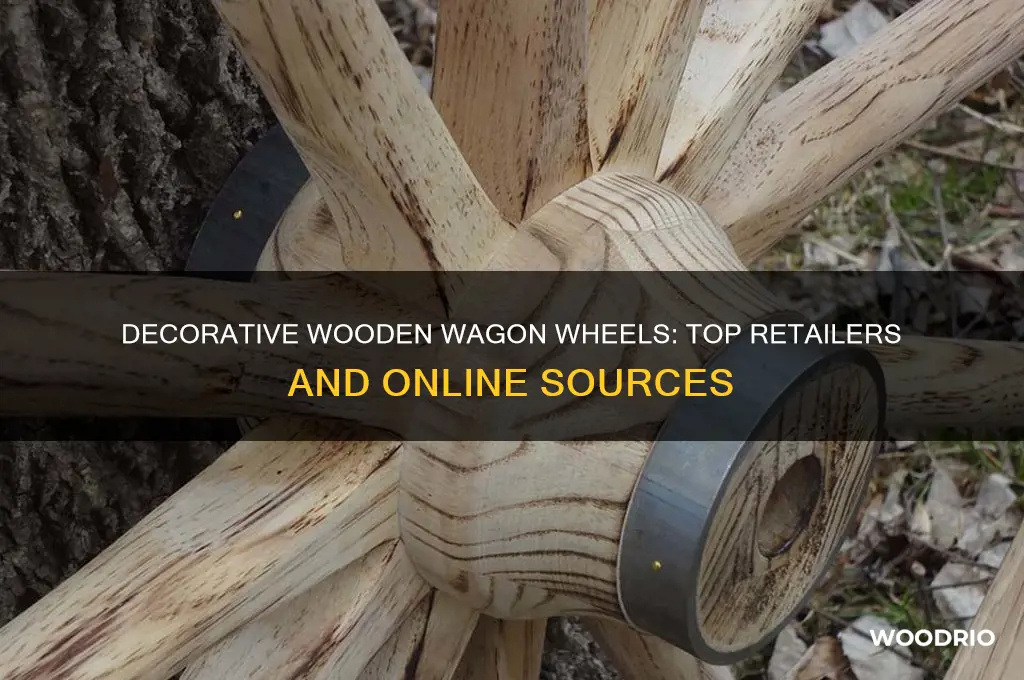 where to buy decorative wooden wagon wheels