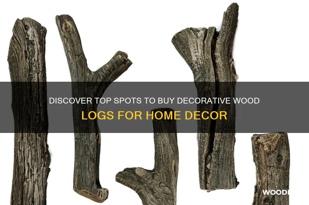 where to buy deocrative wood logs