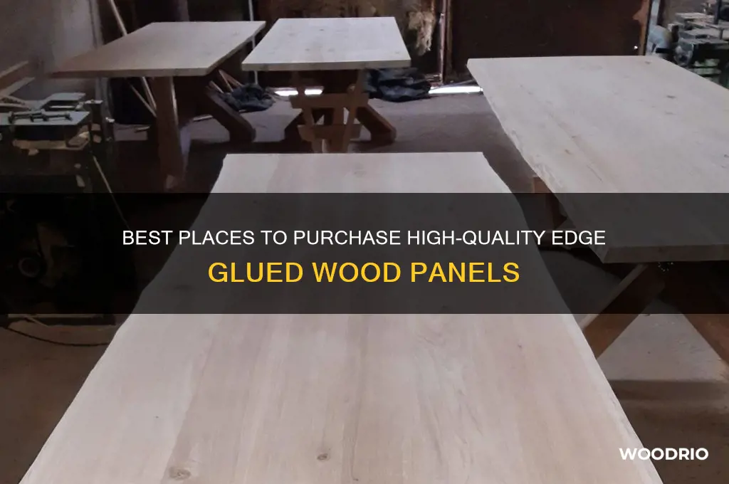 where to buy edge glued wood panels