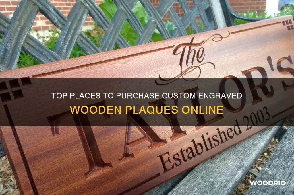 where to buy engraved wooden plaques