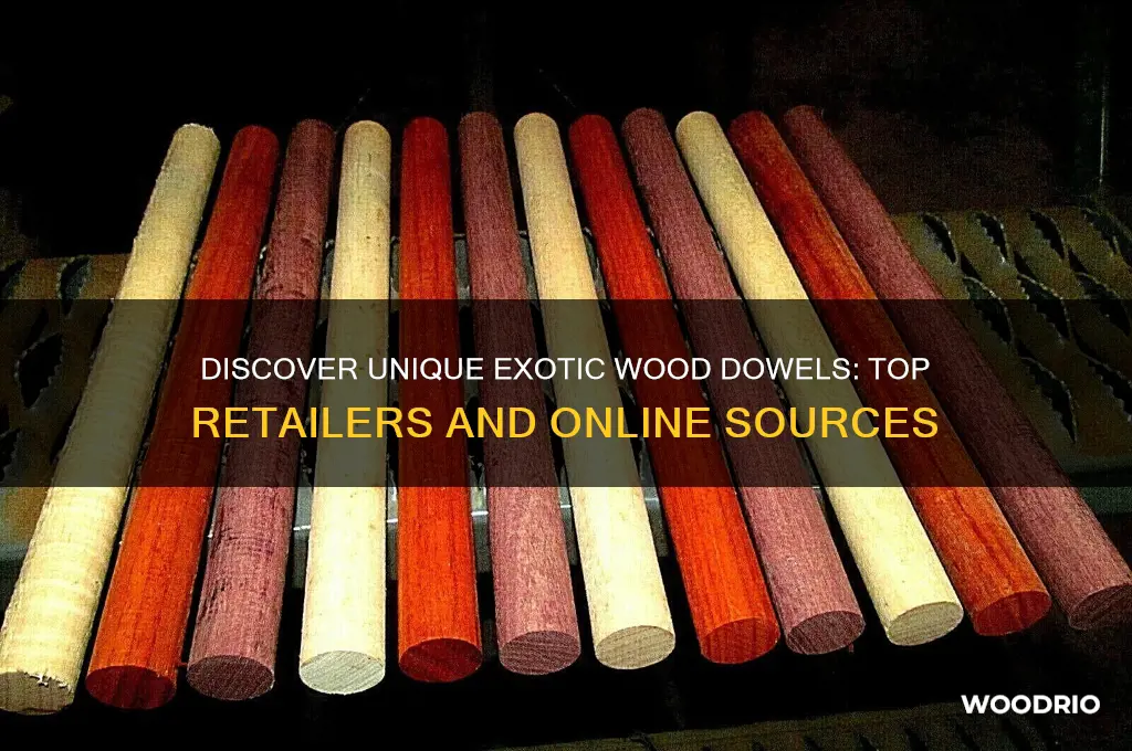 where to buy exotic wood dowels