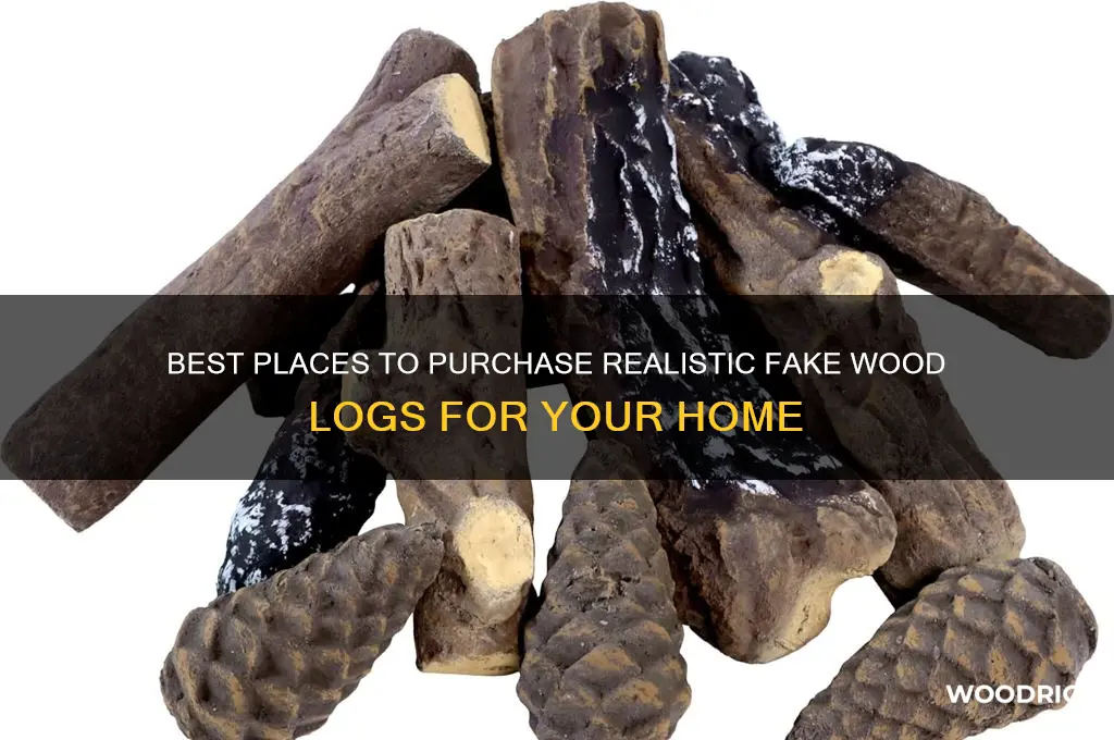 where to buy fake wood logs