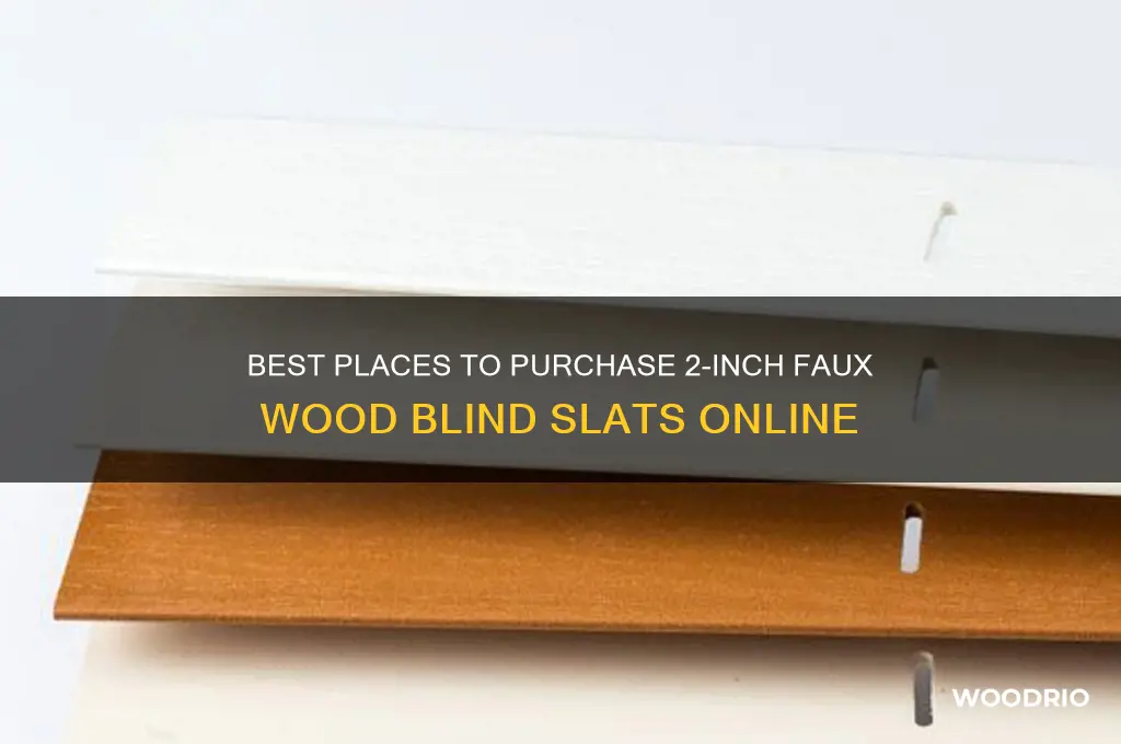 where to buy faux wood blind slat 2 inch