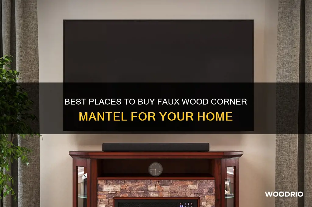 where to buy faux wood mantel with corner