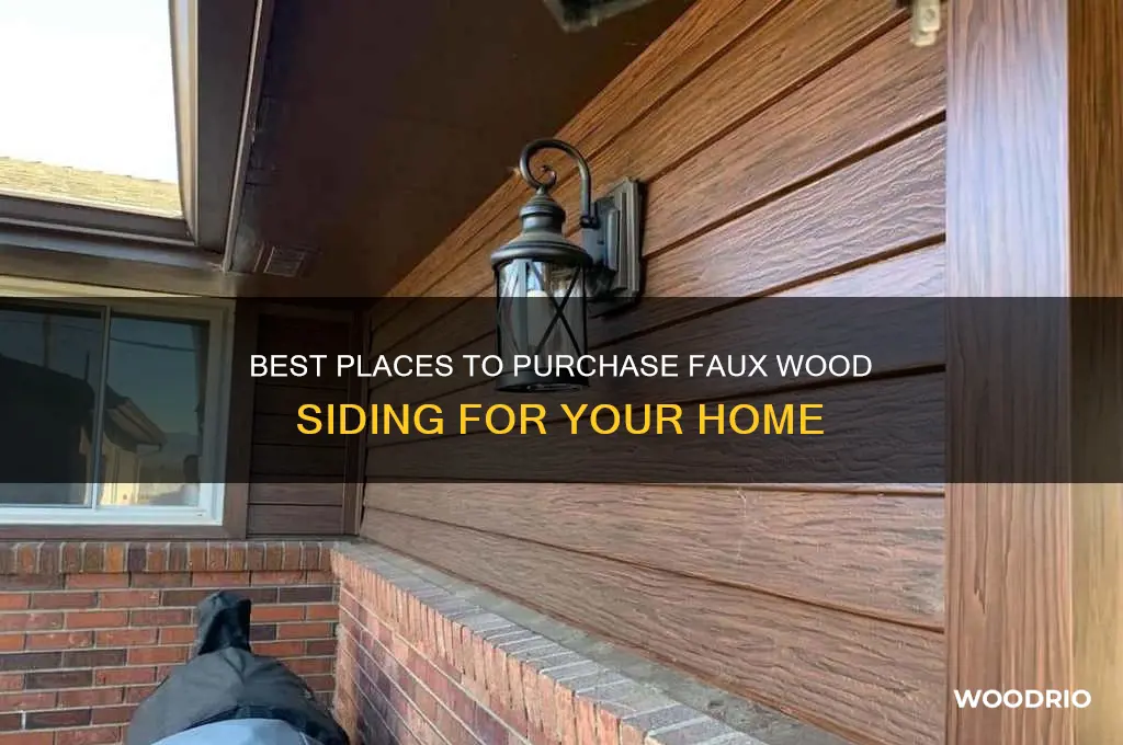 where to buy faux wood siding