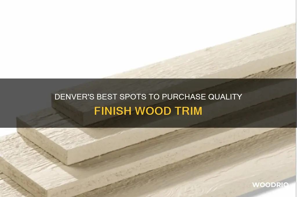 where to buy finish wood trim in denver area