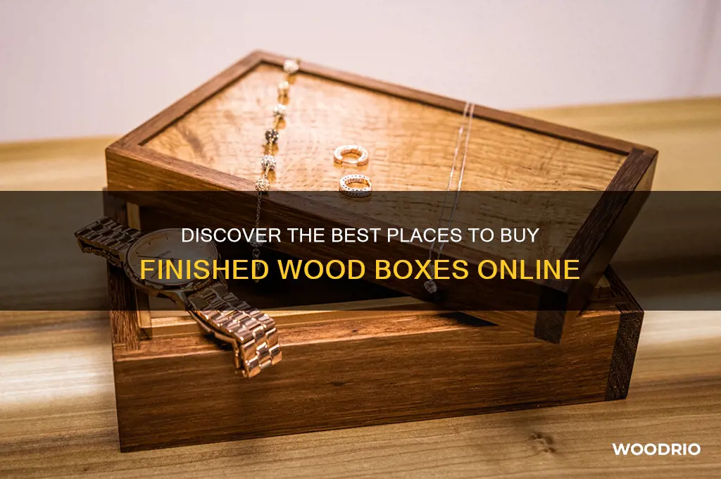 where to buy finished wood boxes