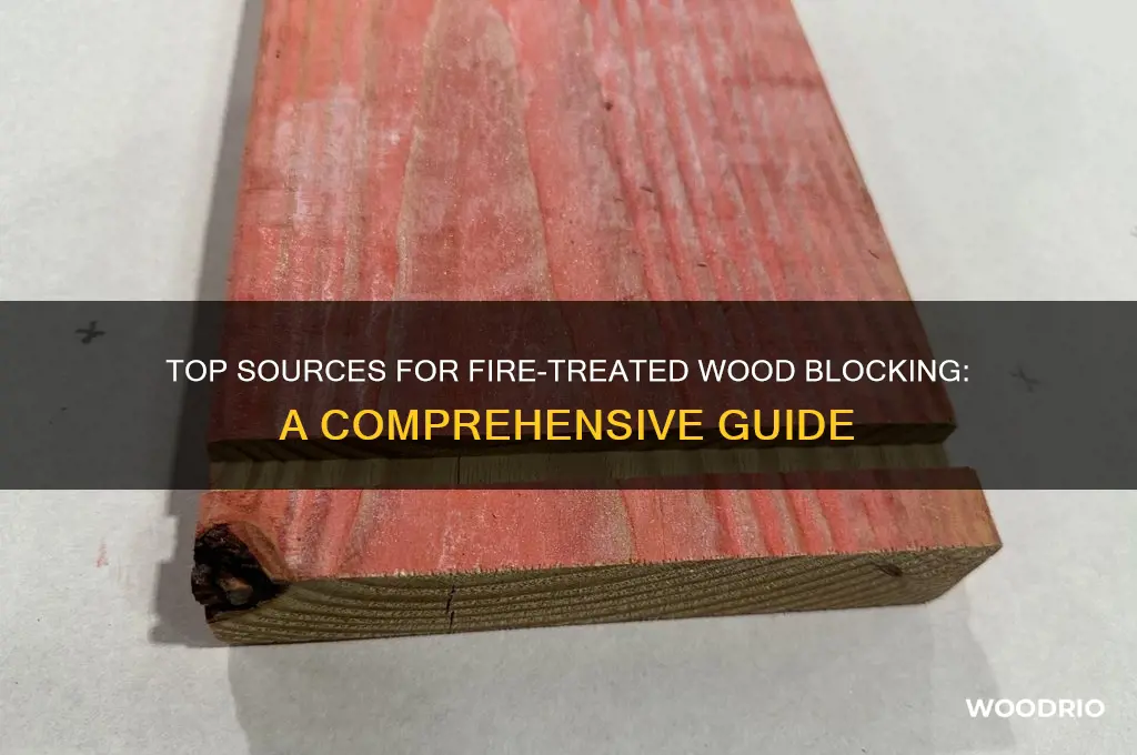 where to buy fire-treated wood blocking
