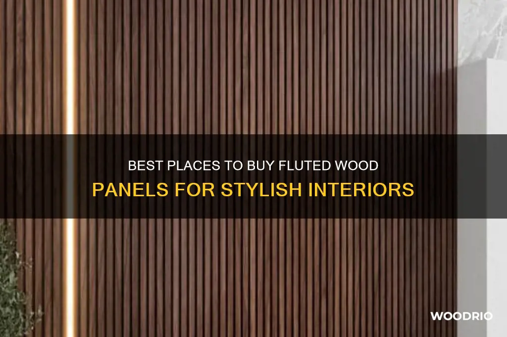 where to buy fluted wood panels