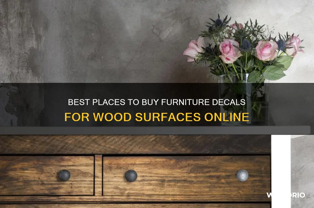 where to buy furniture decals wood