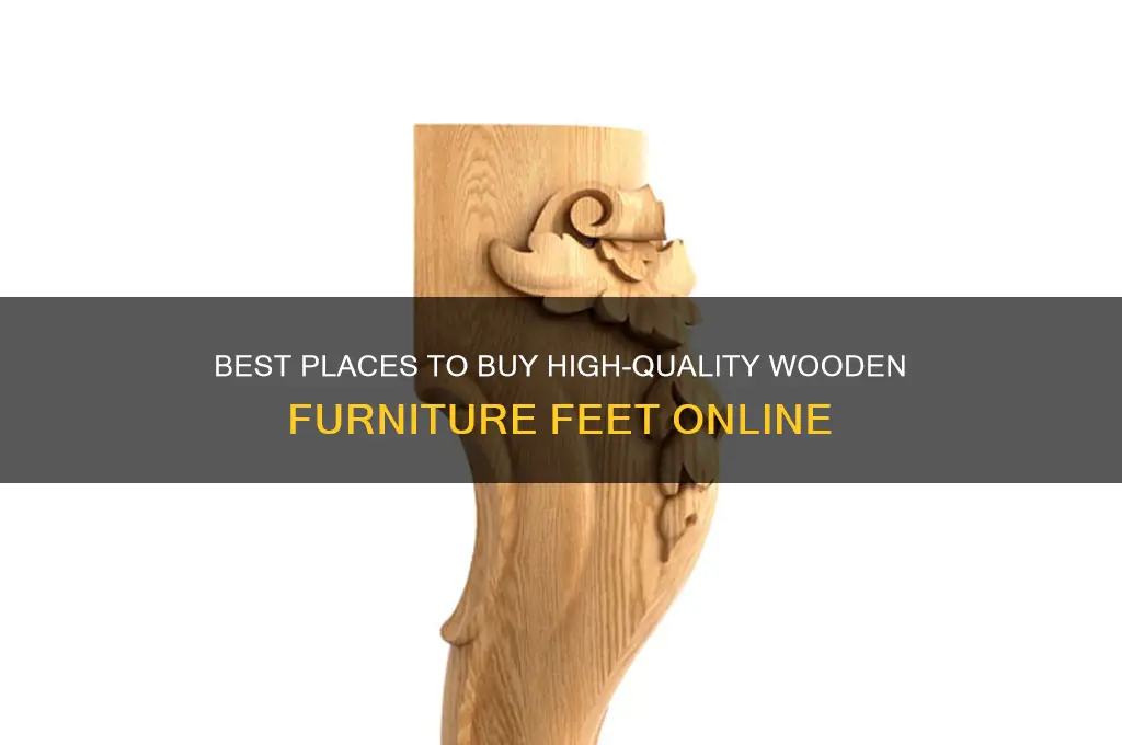 where to buy furniture feet wood