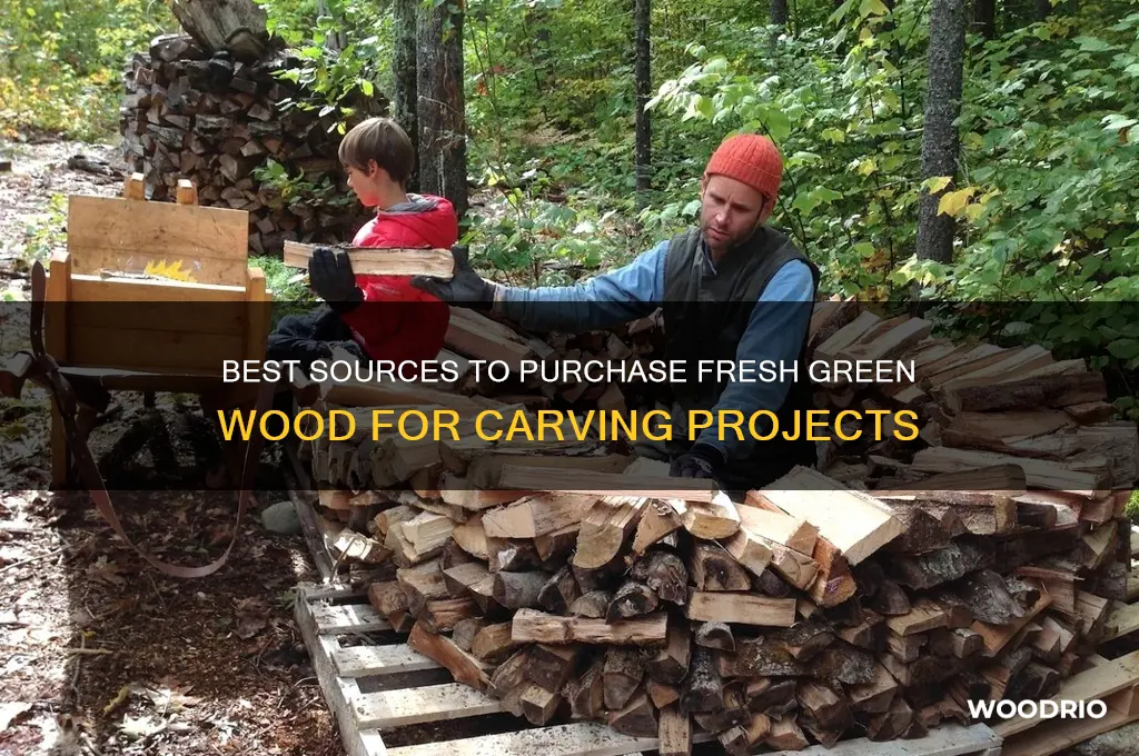 where to buy green wood for carving