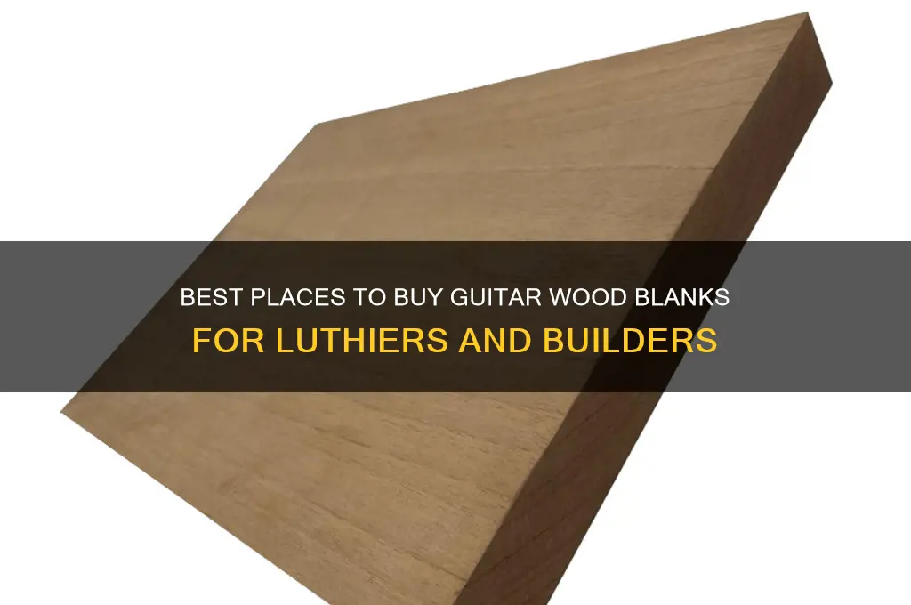 where to buy guitar wood blanks