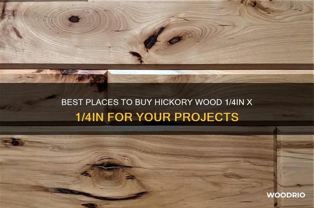 where to buy hickory wood 1 4in x 1 4in