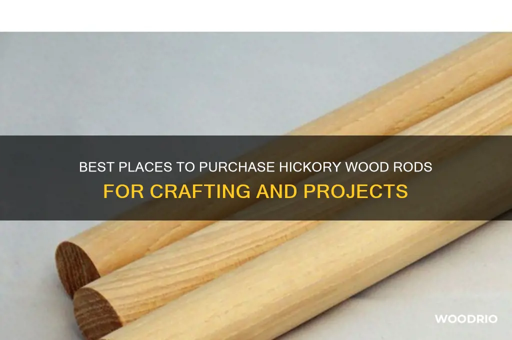 where to buy hickory wood rods