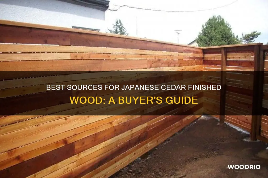 where to buy japanese cedar finished wood
