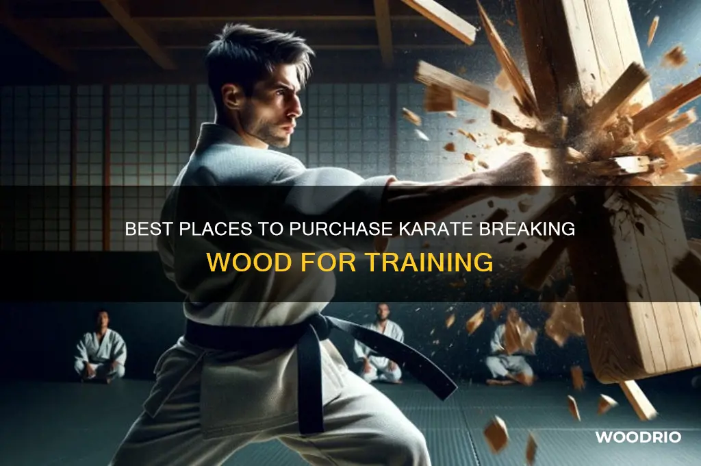 where to buy karate wood for breaking