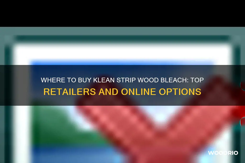 where to buy klean strip wood bleach