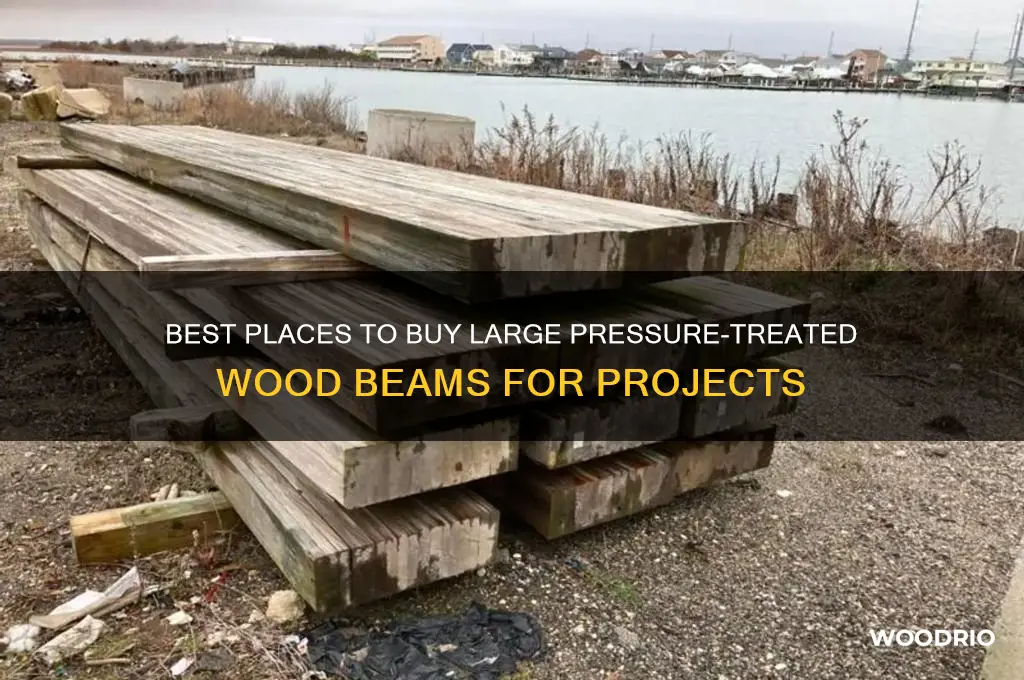 where to buy large wood beams pressure treated