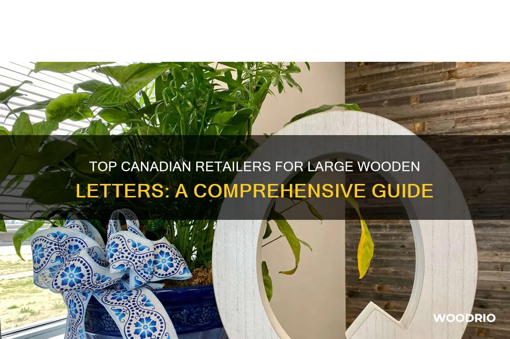where to buy large wooden letters canada