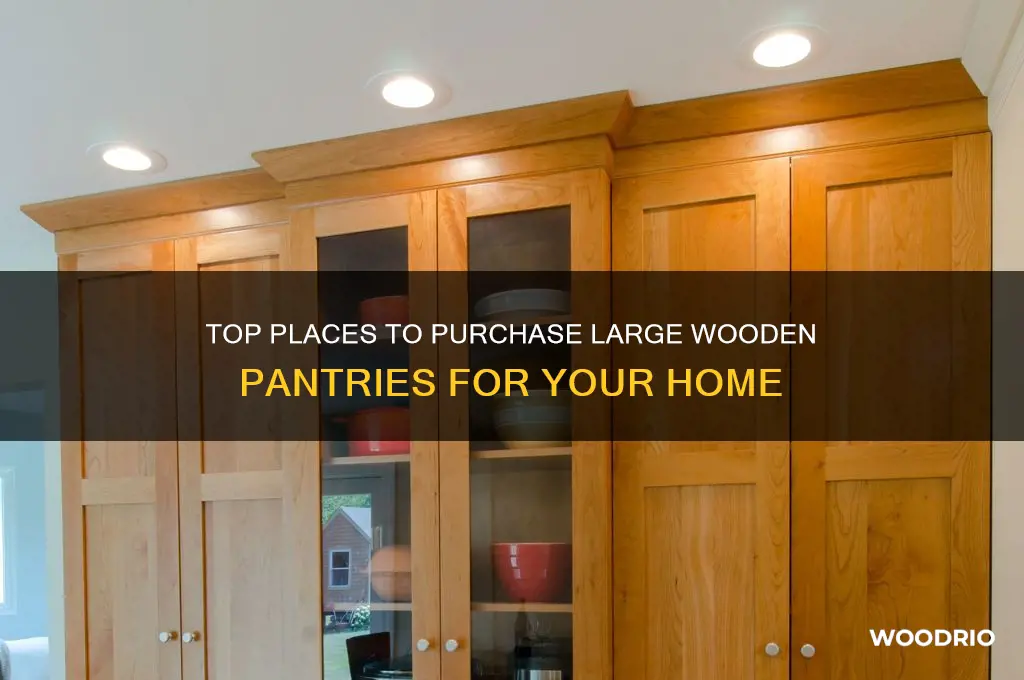 where to buy large wooden pantry