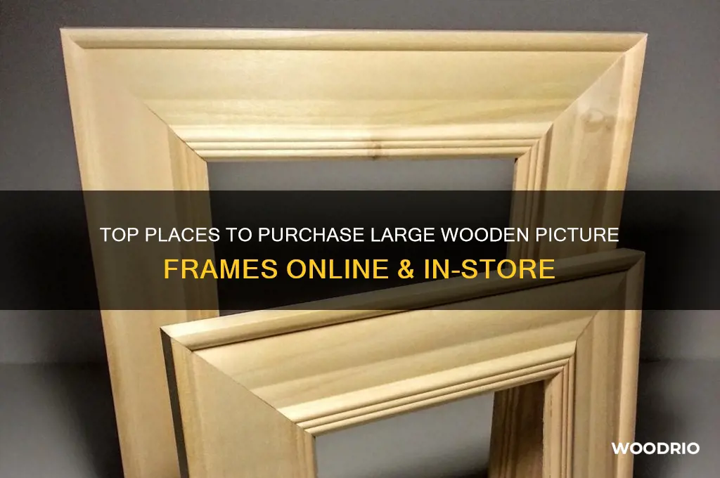 where to buy large wooden picture frames