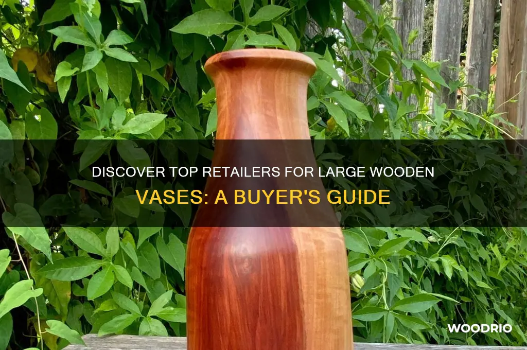 where to buy large wooden vases