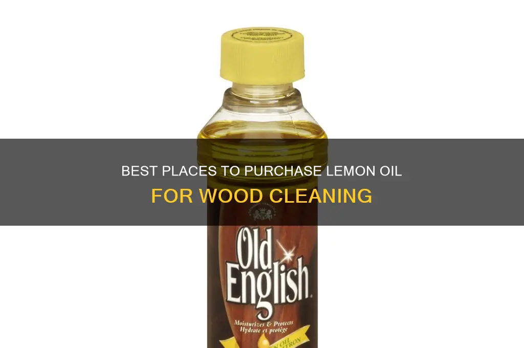 where to buy lemon oil for cleaning wood