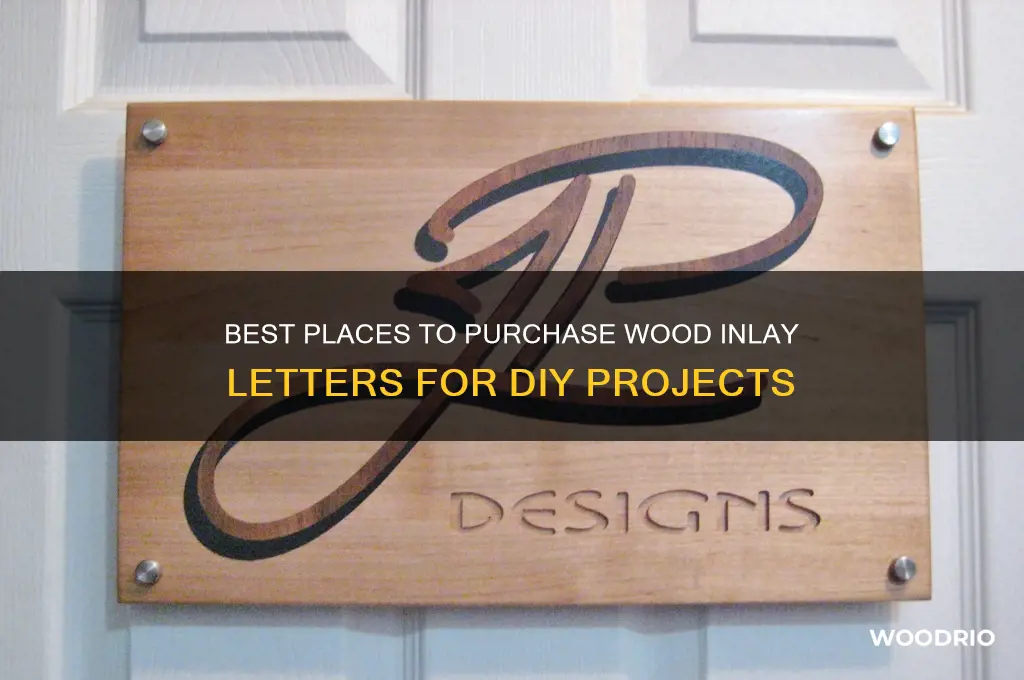 where to buy letters to inlay in wood