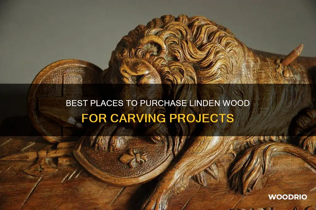 where to buy linden wood for carving