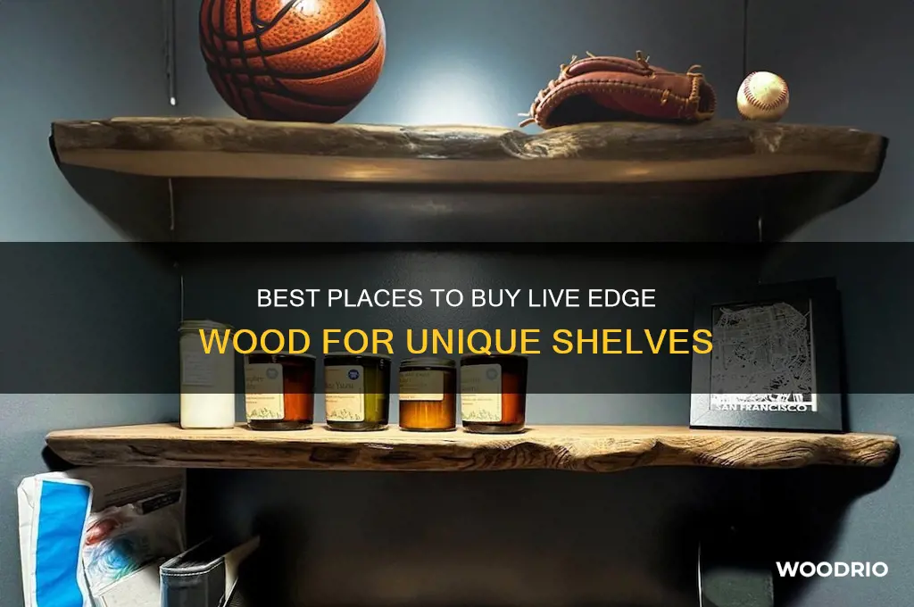 where to buy live edge wood for shelves