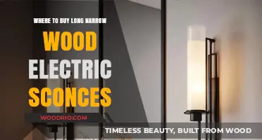 Best Places to Buy Long Narrow Wood Electric Sconces Online