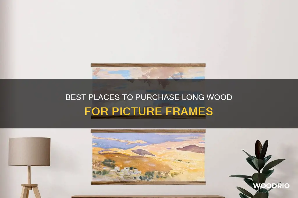 where to buy long wood for picture frame
