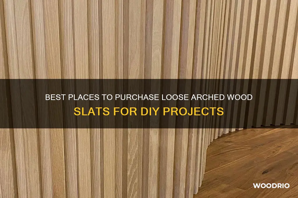 where to buy loose arched wood slats