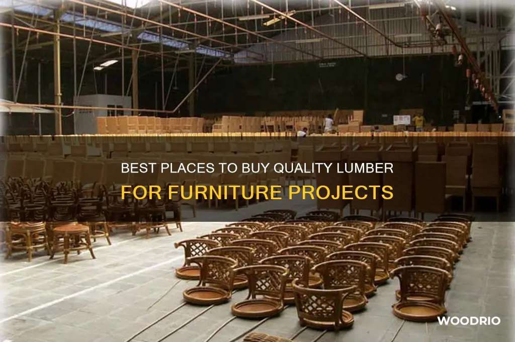 where to buy lumber for furniture