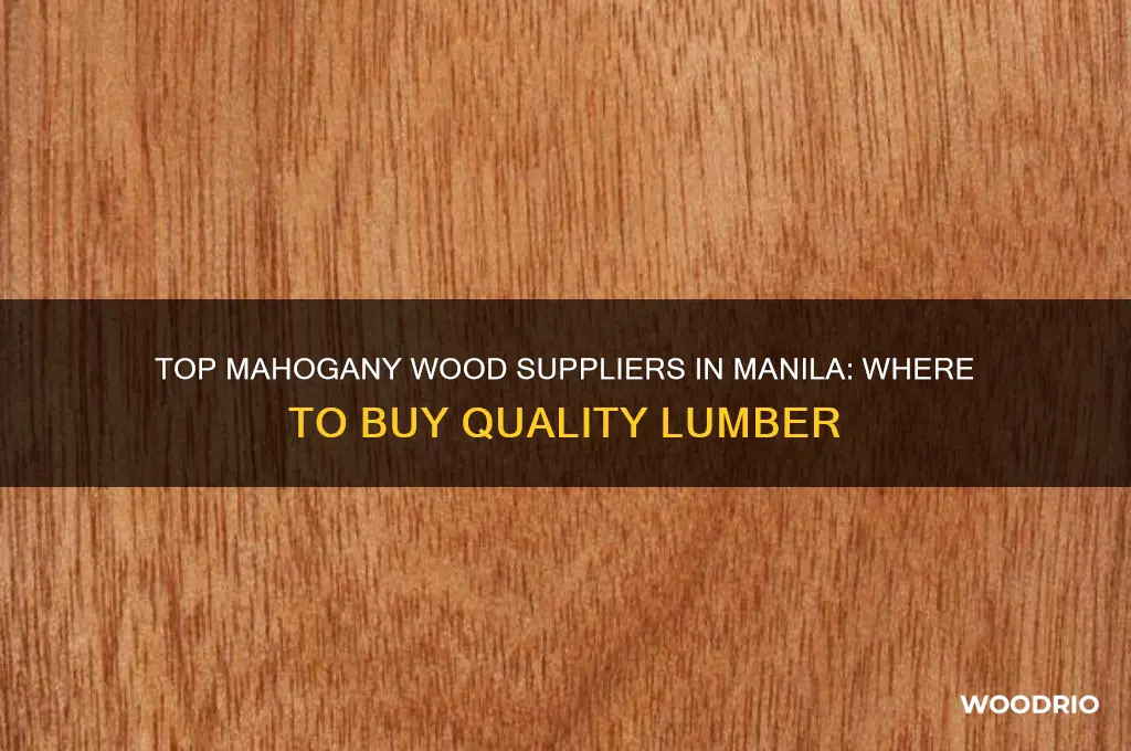 where to buy mahogany wood in manila