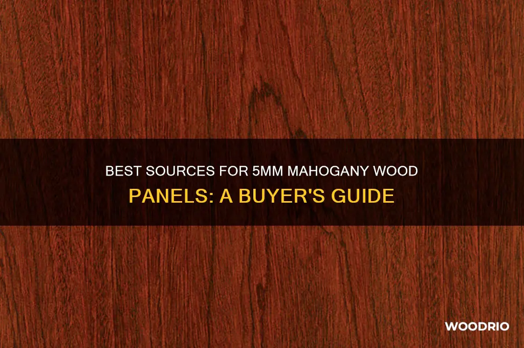 where to buy mahogany wood panels 5mm thickness