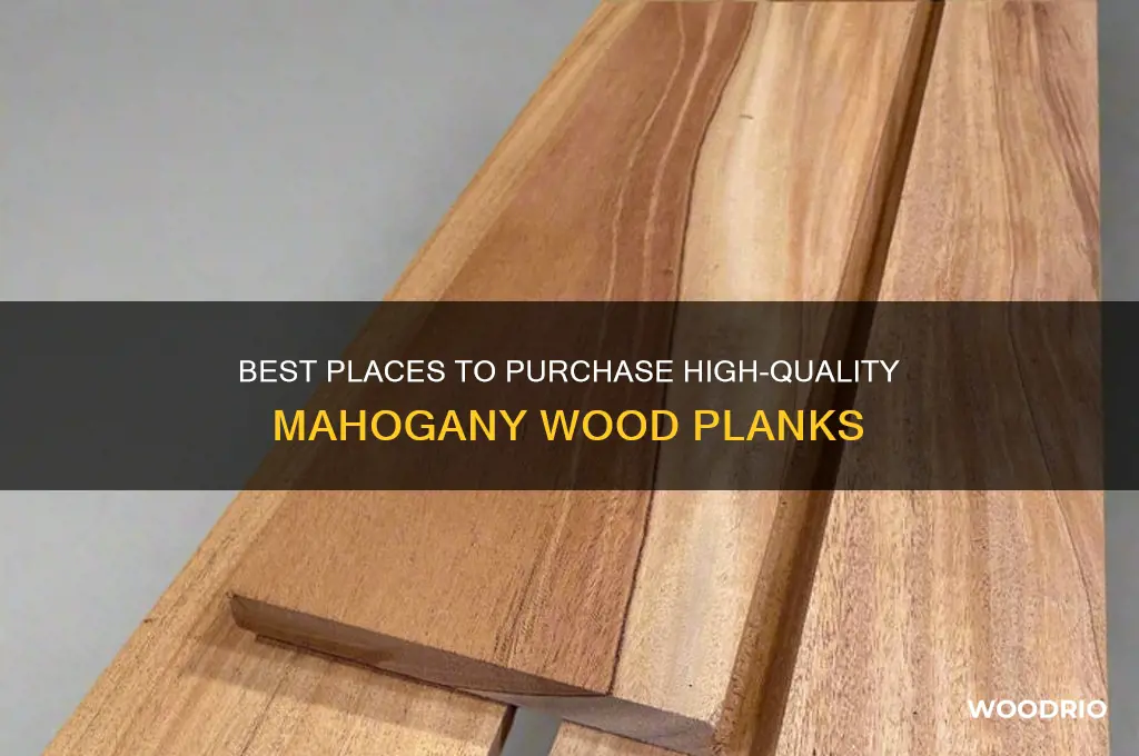 where to buy mahogany wood planks