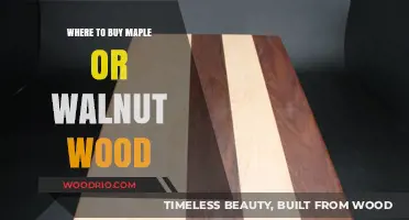 Best Places to Buy Quality Maple or Walnut Wood Online & Locally