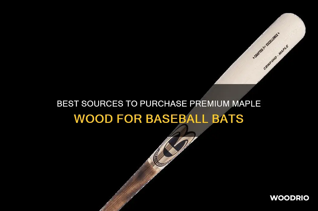 where to buy maple wood for baseball bats
