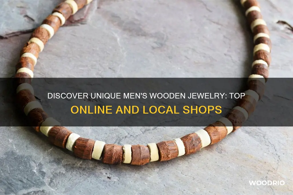 where to buy mens wooden jewelry