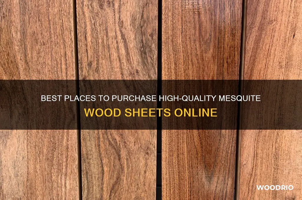 where to buy mesquite wood sheets