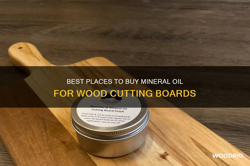 where to buy mineral oil for wood cutting board