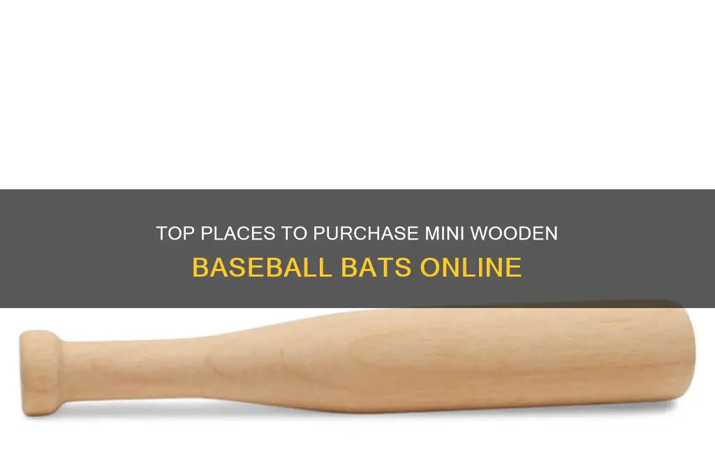 where to buy mini wooden baseball bats