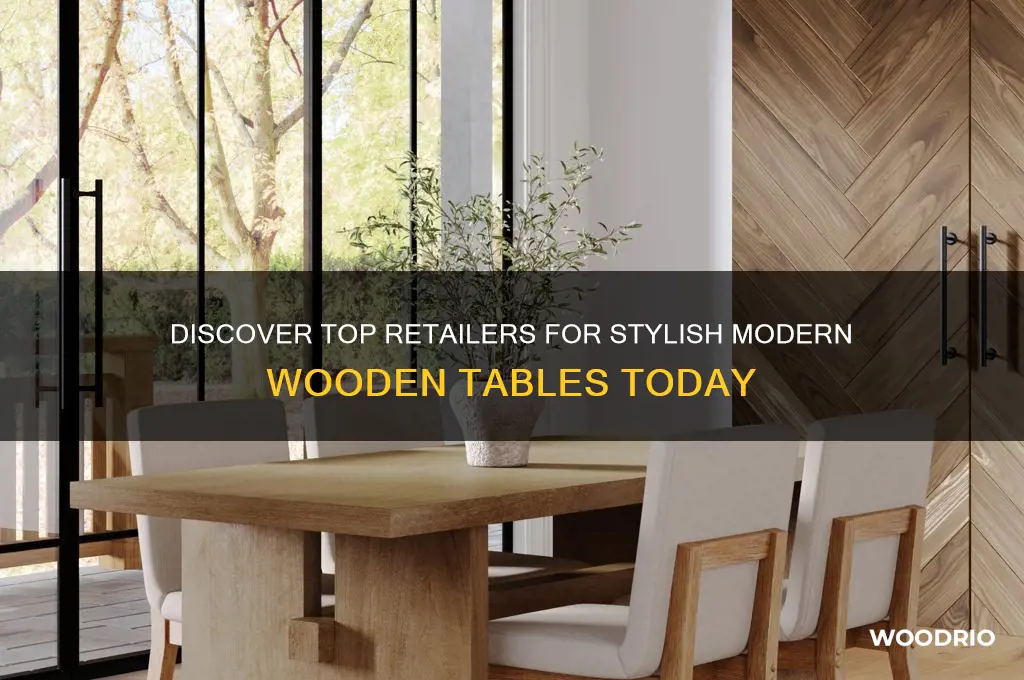 where to buy modern wooden table